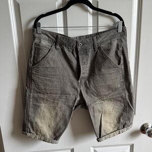 G-Star Washed Gray Men's Jean Shorts